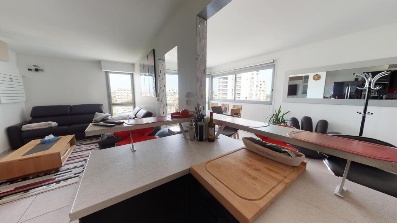 Duplex Grand Standing Vue Mer Et Port Mauguio Buitenkant foto