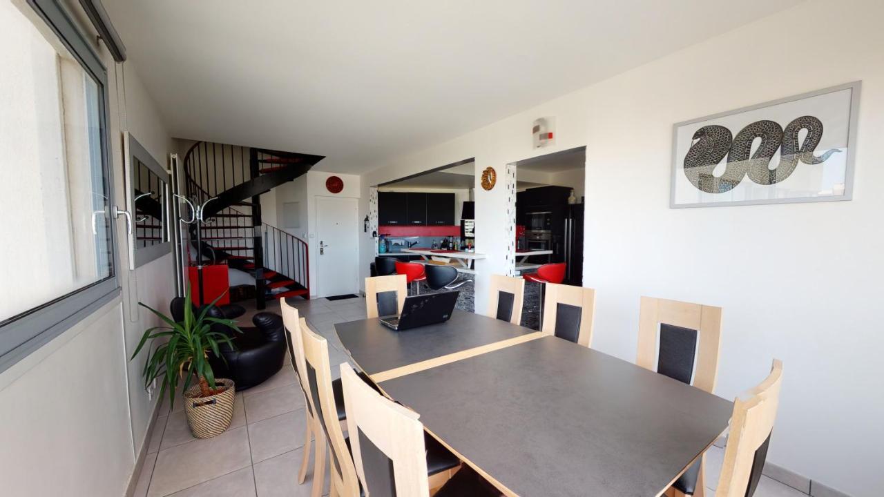 Duplex Grand Standing Vue Mer Et Port Mauguio Buitenkant foto